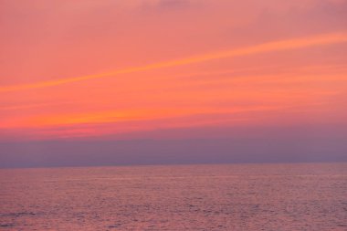 Karadeniz üzerinde Güzel Gün Batımı