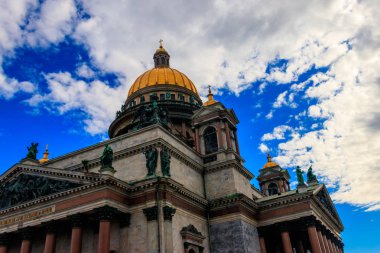 St. Petersburg, Rusya 'daki Saint Isaac Katedrali veya Isaakievskiy Sobor