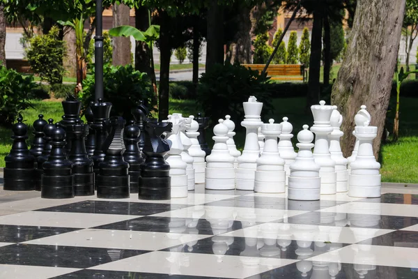 Большая шахматная доска в городском парке Батуми, Грузия — стоковое фото