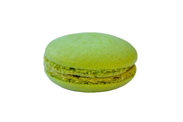 Lekkere macaroon geïsoleerd op witte achtergrond — Stockfoto