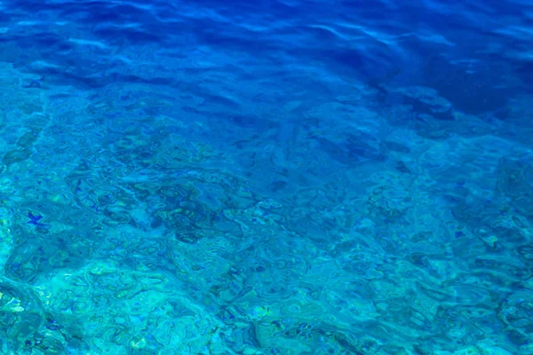 Textura azul da água — Fotografia de Stock