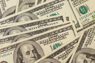 Yüz dolarlık banknotların arka planı