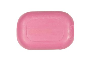 Beyaz arkaplanda izole edilmiş sabun çubuğu