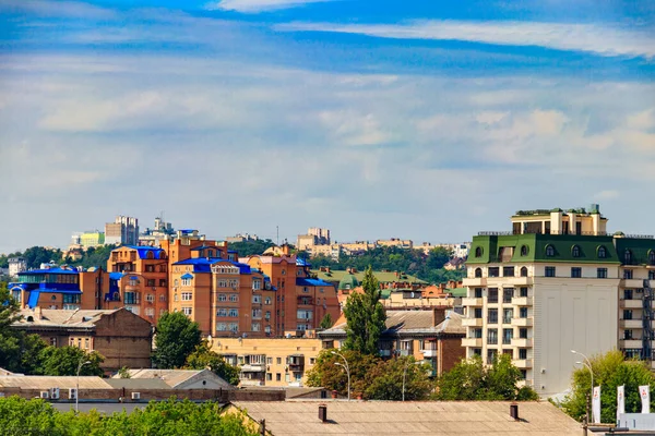 Vista Sobre Bairro Residencial Cidade Kiev Ucrânia — Fotografia de Stock