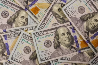 Yüz dolarlık banknotların arka planı