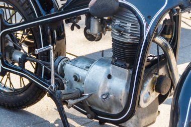 Motorun motor bloğuna yakın çekim