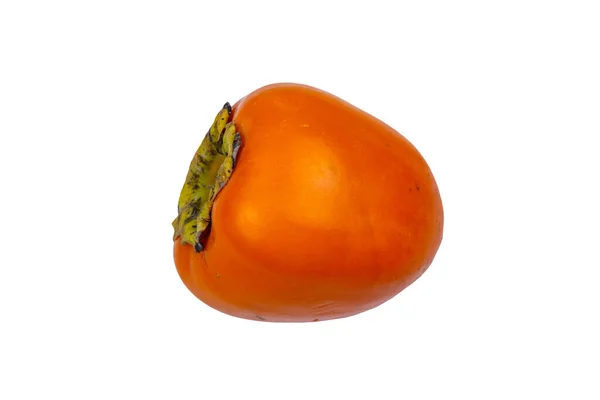 Persimmon Vruchten Geïsoleerd Witte Achtergrond — Stockfoto