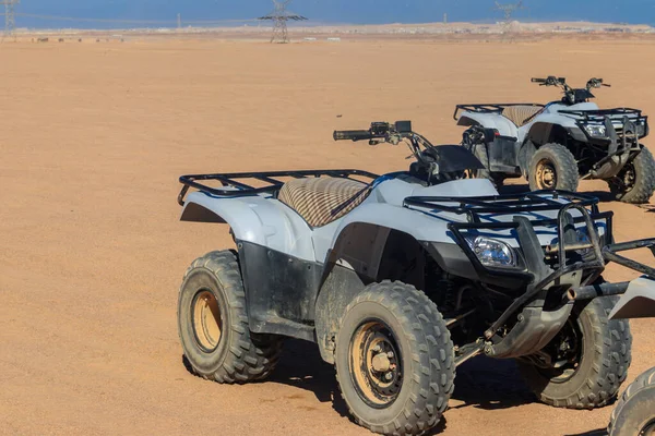 Atv Fyrhjulingar För Safari Resor Arabisk Öken Egypten — Stockfoto