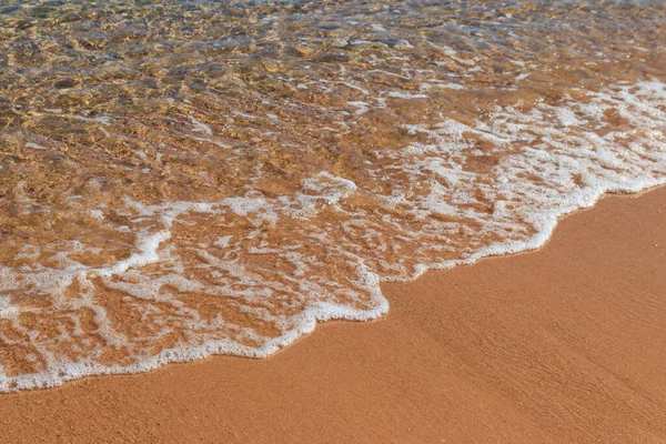 Soft Wave Sea Sandy Beach — Stock Photo, Image