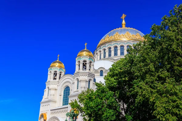 Собор Святого Николая Кронштадте Россия — стоковое фото