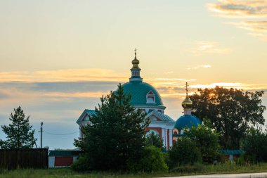 Rusya 'nın başkenti Temnikov' da Tanrı 'nın Doğumu Manastırı.