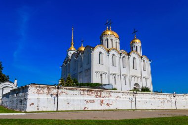 Vladimir, Rusya 'daki Dormition Katedrali (Assumption Cathedral). Rusya 'nın altın yüzüğü