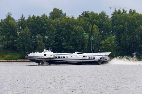 Hydrofoil Boat Sailing Volga River Yaroslavl Russia — Stock Photo, Image