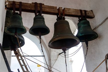 Ortodoks kilise çanlarına yakın çekim