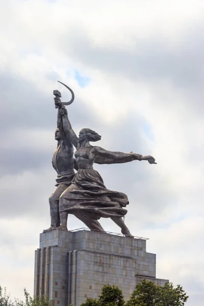 Famous Soviet Monument Worker Kolkhoz Woman Collective Farm Woman Sculptor — 스톡 사진