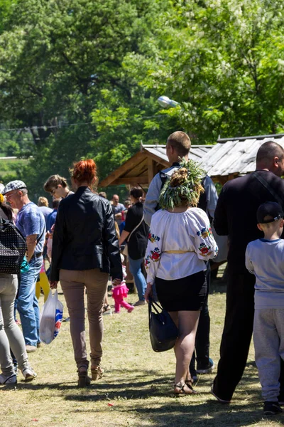 Kremenchug Ukraine June 2017 Unidentified People Strawberry Festival — Stock Photo, Image