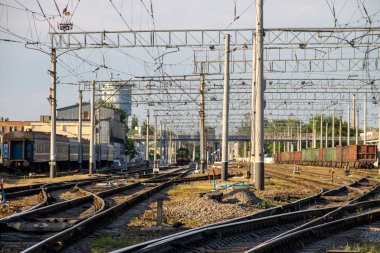 Demiryolu raylarında görünüm