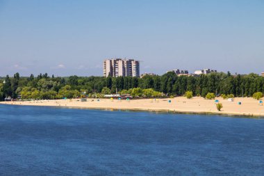 Ukrayna 'daki Dinyeper Nehri manzarası