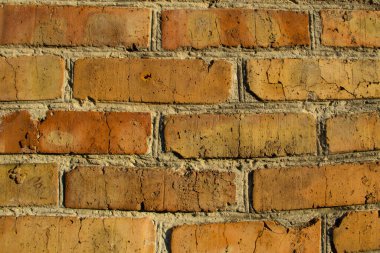 Eski kırmızı tuğla duvarın arka planı