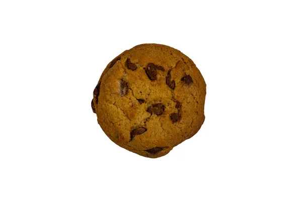 Шоколадне Чип Печиво Ізольовано Білому Тлі — стокове фото