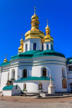 Ukrayna 'daki Kyiv Pechersk Lavra (Kiev Mağara Manastırı) Kutsal Haç' ın Yüceltilmesi Kilisesi,