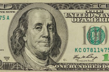 100 dolarlık makro çekim.