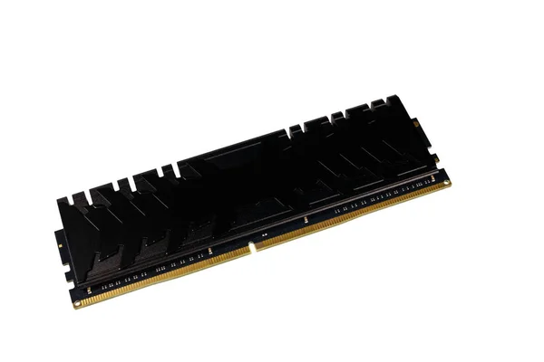 Modernes Ddr4 Modul Mit Zufallszugriff Isoliert Auf Weißem Hintergrund — Stockfoto