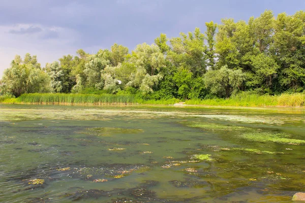 Bouřkové Mraky Nad Řekou Dněpru — Stock fotografie