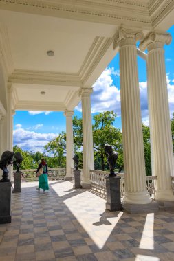 Cameron galerisi Tsarskoye Selo 'daki Catherine Park, Puşkin, Rusya