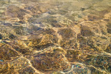 Temiz su dokusu arka planı. Yüzme havuzunda şeffaf su