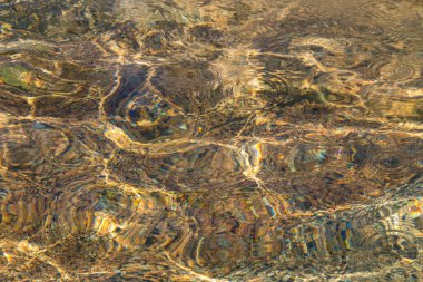 Temiz su dokusu arka planı. Yüzme havuzunda şeffaf su