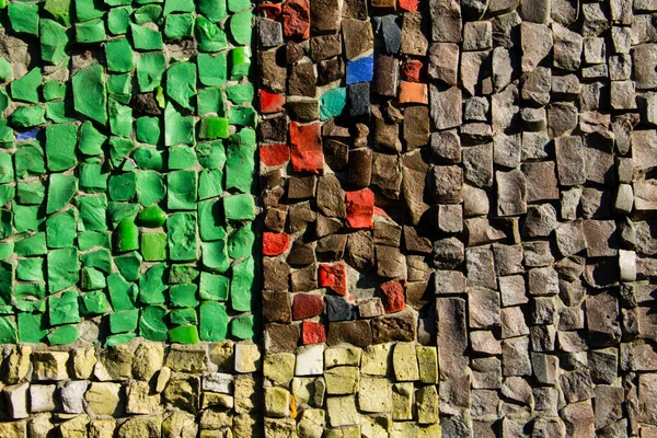 Mosaico Fundo Padrão Telha Cerâmica Colorida — Fotografia de Stock