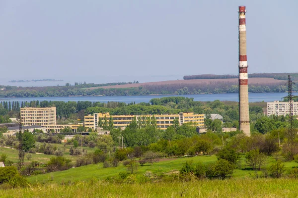 Uitzicht Stad Svetlovodsk Rivier Dnjepr — Stockfoto