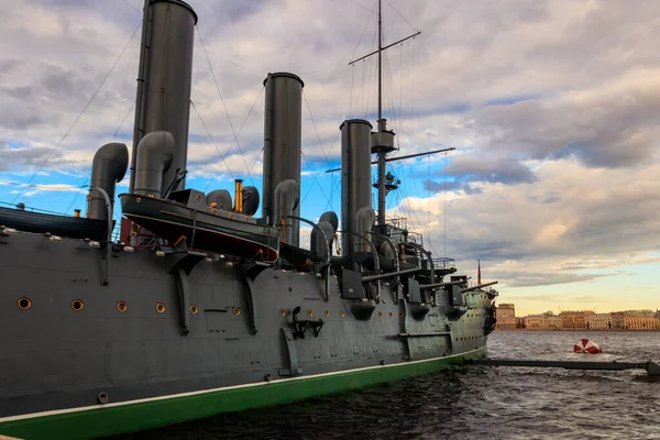 Old Revolutionary Aurora Cruiser Symbol October Revolution Currently Preserved Museum — Stock Photo, Image