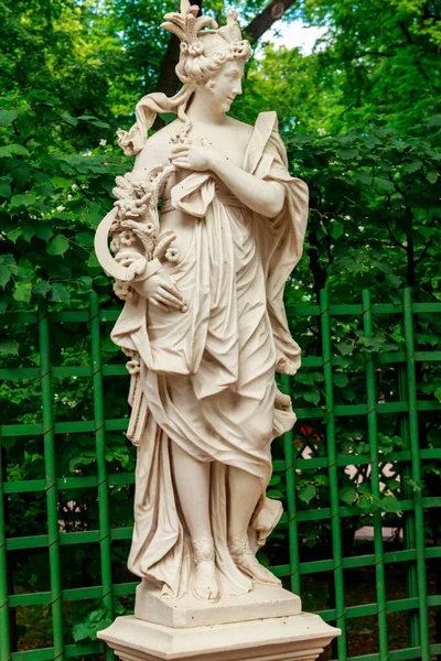 Sculpture Ceres Old City Park Summer Garden Petersburg Russia — Stock Photo, Image