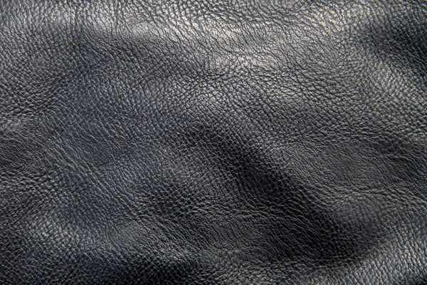 Černá Kožená Textura Pro Pozadí — Stock fotografie