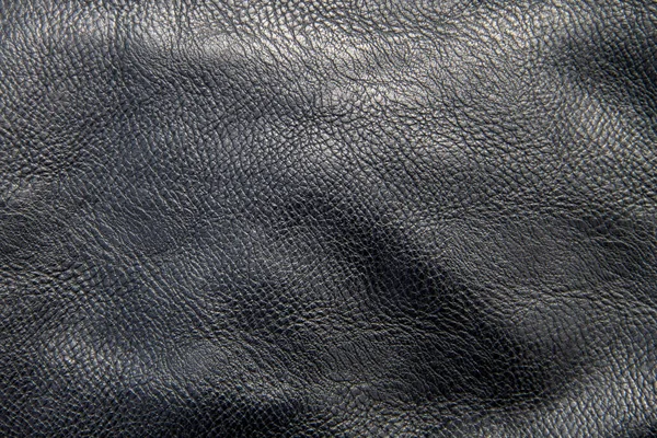 Textura Cuero Negro Para Fondo — Foto de Stock