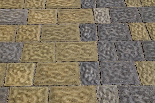 Боковой Текстурированный Фон Деталь Тротуара — стоковое фото