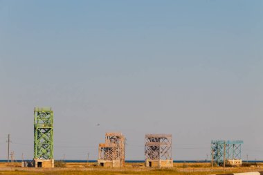 Köprünün Genichesk, Ukrayna 'da inşaatı