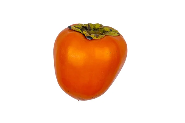 Persimmon Frucht Isoliert Auf Weißem Hintergrund — Stockfoto