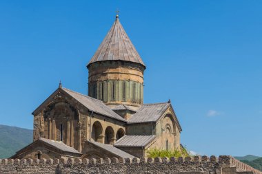 Mtskheta, Gürcistan 'daki Svetitskhoveli Ortodoks Katedrali (UNESCO Dünya Mirası sahası)