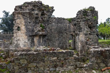 Batumi, Georgia yakınlarındaki eski Bizans Gonio kalesi.