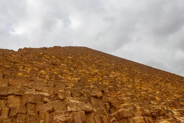 Grande Pirâmide Gizé Também Conhecida Como Pirâmide Khufu Pirâmide Cheops — Fotografia de Stock