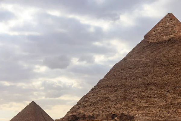 Giza Pyramid Komplex Giza Plateau Utkanten Kairo Egypten — Stockfoto