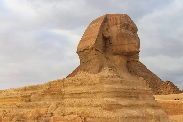 Primo Piano Della Grande Sfinge Giza Cairo Egitto — Foto Stock