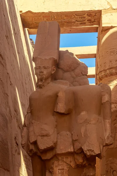 Statue Pharaoh Karnak Temple Complex Luxor Egypt — Stock Photo, Image