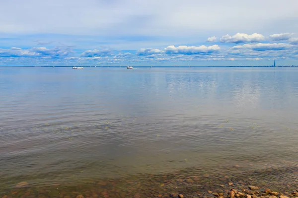 Barcos Hidroplanos Navegando Por Golfo Finlandia Cerca San Petersburgo Rusia —  Fotos de Stock