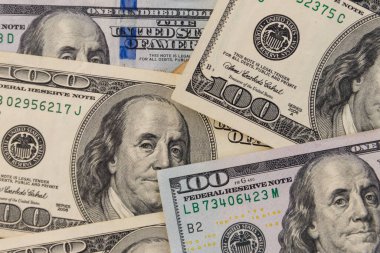 Yüz dolarlık banknotların arka planı