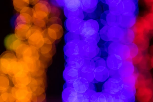 Fondo Abstracto Círculos Coloridos Borrosos Bokeh Luces Navidad — Foto de Stock