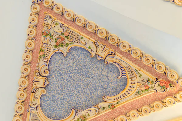 Batumi Adjara Georgia Května 2018 Dekorativní Mozaikové Dekorace Architektonický Detail — Stock fotografie
